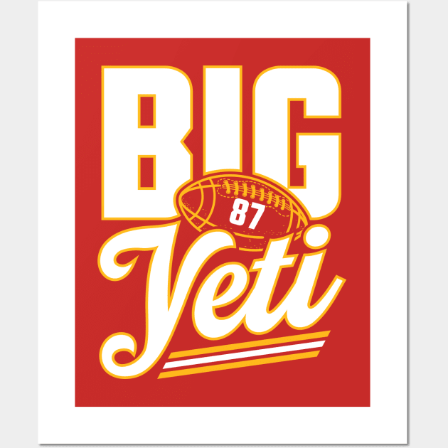 Kansas City Travis Kelce Big Yeti Wall Art by GraciafyShine